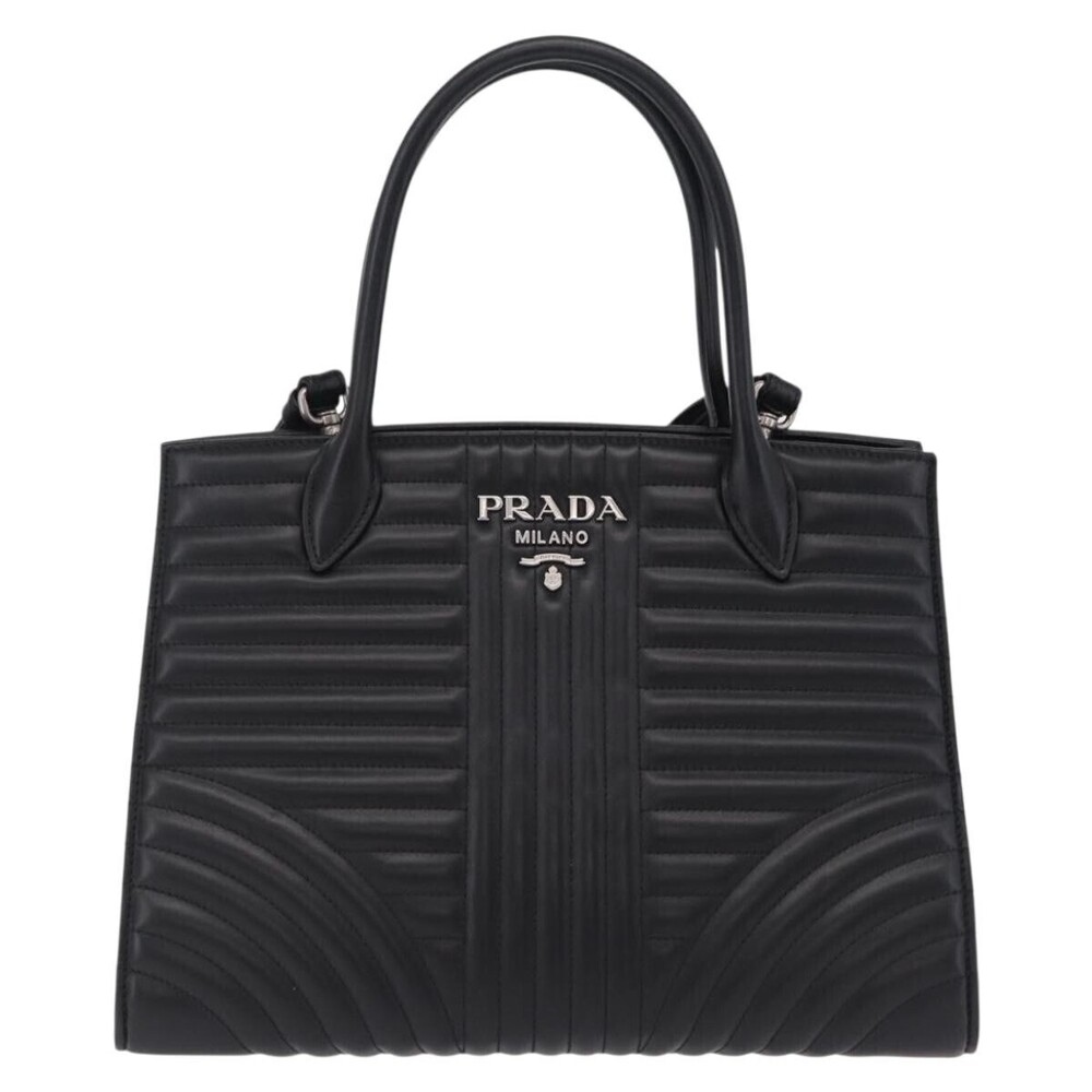 Prada Double Zip Diagramme Quilted Leather Small